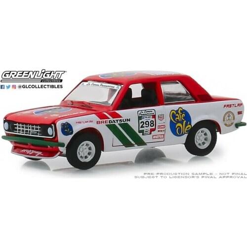 GreenLight 1:64 1972 Datsun 510 #298 Car alloy toy car toys for children diecast model car Birthday gift