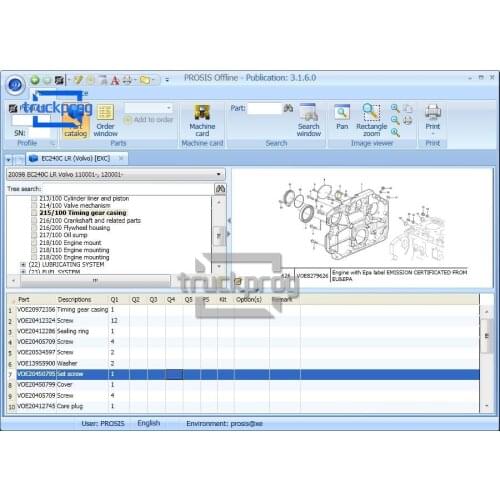 TruckProg Spare Parts Repair Manual forvolvo prosis EPC Construction Equipment Diagnostic Tool