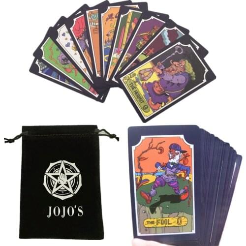 JoJo Bizarre Adventure Tarot Card 22 Grand Akana + 9 Royal Gods Cosplay Kujo Jotaro Anime Chess Card Props Tarot Card 31pcs/set