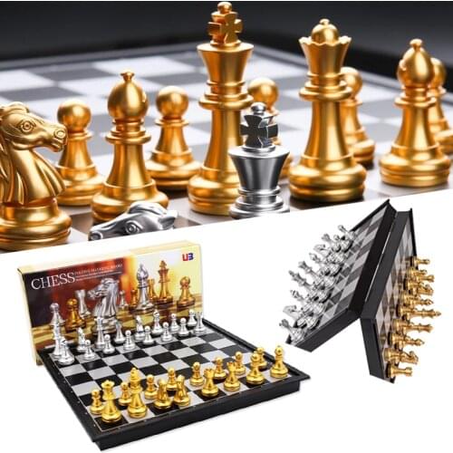 Magnetic International Chess Sets High Quality Fold Board Games with Checkerboard Children Adults Gift Entertainment Table Game