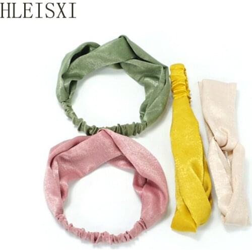 Fashion Women Knot Flower Headband Cross Turban Elastic Hair bands Headwrap Girls Hair Accessories Hair bands for Women Bandanas