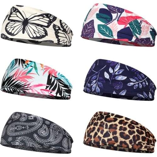 Yoga Sweatband Soft Quick Dry Breathable Elastic Travel Headbands Running HIking Fitness Sportswear