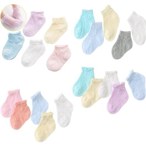 2021 New spring summer thin childrens socks for boys and girls baby kids socks