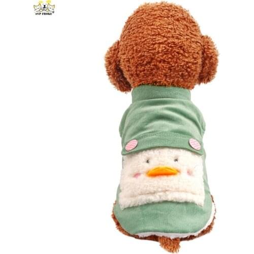 New Fashion Warm Cute Pet Clothing Teddy Bichon Hiromi Cat Dog Clothes Pouting Duck Cotton Polyester Vest