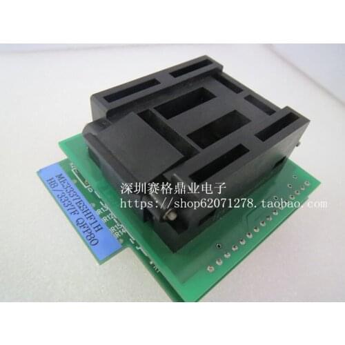 Original YAMAICHI IC Test Seat ME3337ESHF1H/H83337F Burning Programme QFP80 Socket Adapter