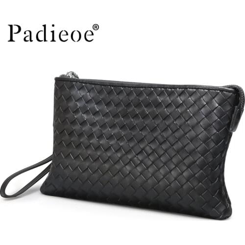 Padieoe bolsa masculina de couro clutch bag purses and handbags luxury envelope fashion