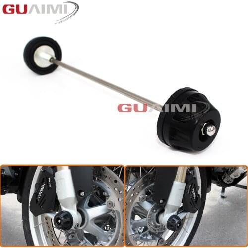 For BMW R1200GS LC 2013-2017 R1200 GS LC Adventure 2014-2017 Motorcycle Front Axle Fork Wheel Protector Crash Sliders Cap Pad