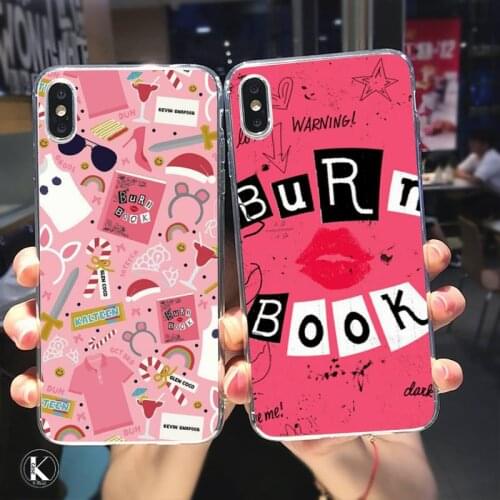 JHTAO Burn Book Mean Girls Kiss Phone Case Transparent For Samsung Galaxy S20 FE Lite A21S A51 A71 Note20 Ultra