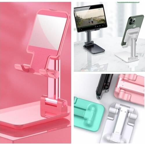 4 Colors Mobile Phone Holder Stand For iPhone iPad Adjustable Metal Desktop Tablet Holder Table Cell Foldable Extend Support