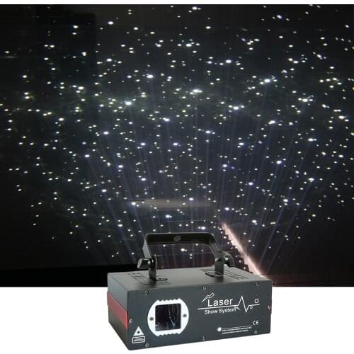 Sharelife Mini 2W Night Sky White Stars Universe Laser Projector DMX DJ Home Party Wedding Stage Lighting Effect Snow Christmas