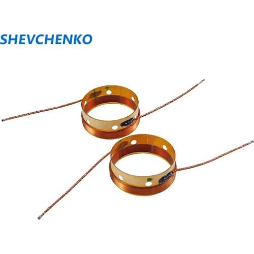 SHEVCHENKO 19.43mm Tweeter Voice Coil 4Ohm 30W 4-Layer Silver Line Treble Speaker Voice Coil Repair Tweeter Speaker Accessories