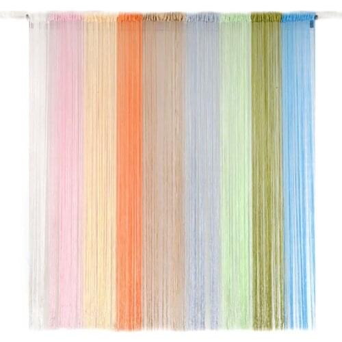 String Curtains Line Curtain Door Curtain Patio Net Fringe For Door Fly Screen Windows Divider Cut To Size Tulle Decoration тюль