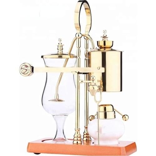 Stainless Steel Gold Silver Syphon Siphon Espresso Belgium Royal Balancing Vacuum Coffee Maker Machine