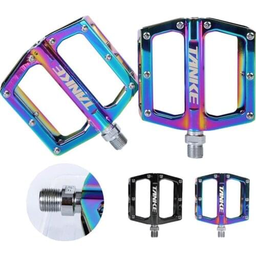 TANKE mountain road bike DU Peilin pedals, ultra-light bearing pedals, colorful and large wide-surface off-road anti-skid