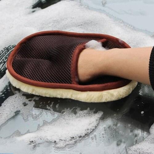 Comfortable Car Washing Gloves Car Motorcycle Artificial Wool Soft Washer Brush Car Care Cleaning Tool Car Washing Glove