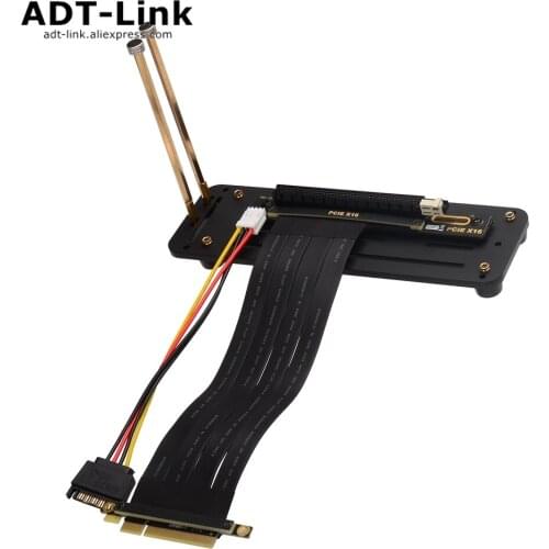 Vertical Graphics Card Holder Kit with Premium Riser Cable PCI-E 3.0 X8 X16, Compatible with All Standard ATX Chassis