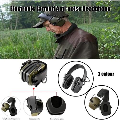 High Quality Headphones Cancelling Noise Electronic Earmuff Anti-noise Headphone Sound Amplification Hearing Protection
