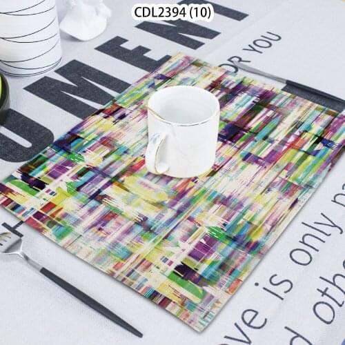 1 Piece Of Color Line Graffiti Printed Napkin Cloth Home Decoration Table Mat Cloth Tea Towel Coaster 42*32 Servilletas Tela