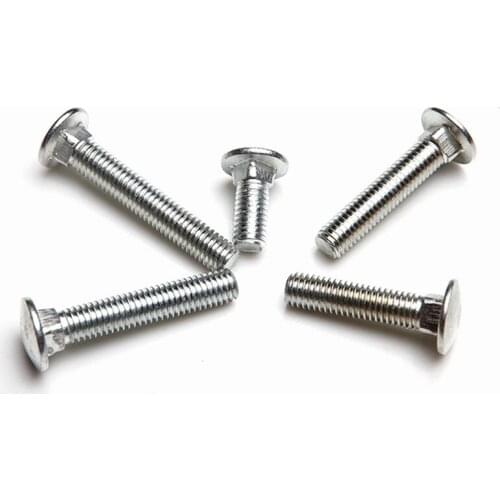 1pcs M10 stainless steel Home improvement machinery carriage screw nail square neck bolt shelf bridge screws 55~100mm length