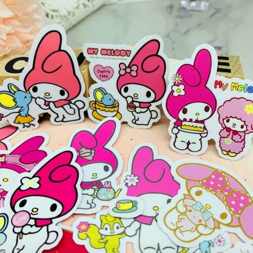 22 pcs Cute stationery sticker retro kawaii sticker child sticker DIY diary clip art photo