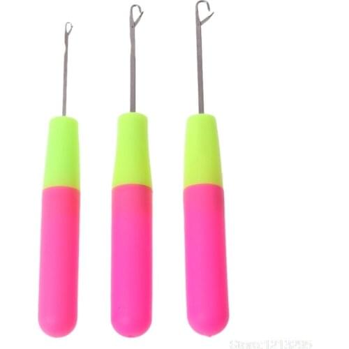 3Pcs/Set Crochet Hook Latch Lock Needle Tool Rug Making Knitting Interlock DIY Tool
