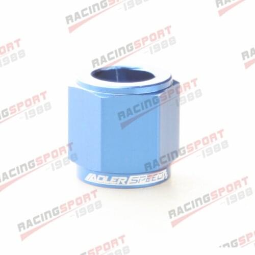 -6 AN AN6 AN-6 To 3/8" or 5/16" Fitting Tube Nuts Anodized Aluminum BLACK/BLUE