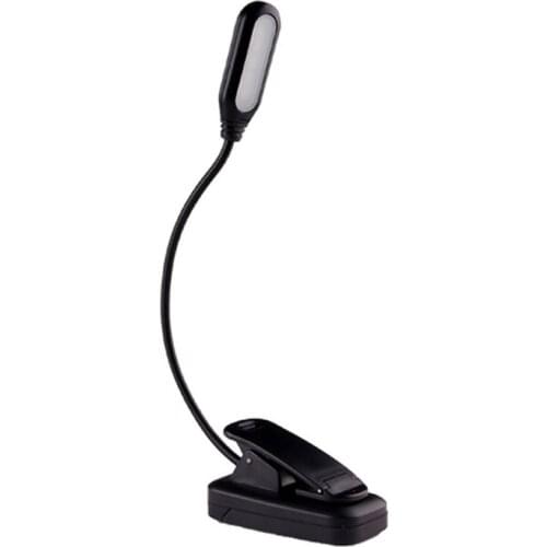 6000k Rechargeable Book Light for Reading in Bed Eye Protection LEDs Clamp Light U50A
