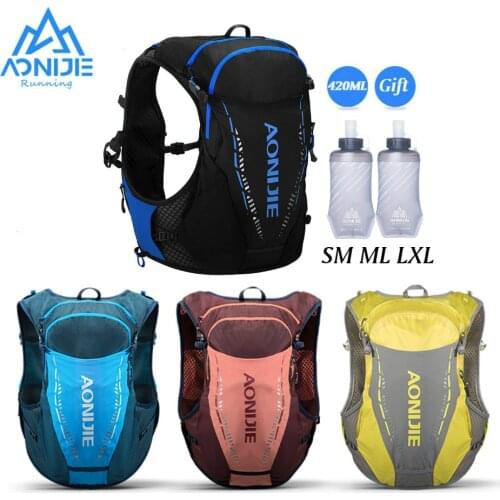 AONIJIE 2020 Newest C9103 Ultra Vest 10L Hydration Backpack Pack Bag Free Water Bladder Flask Trail Running Marathon Race Hiking