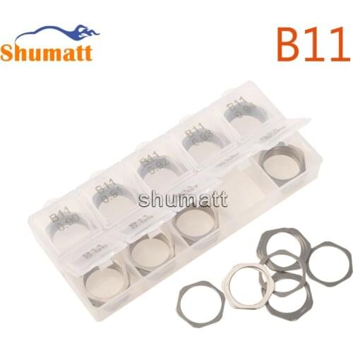 B11 100 PCS Adjusting Shims Washer Diesel Common Rail Injector Shim Gasket for Injections Size 0.90mm-0.99mm