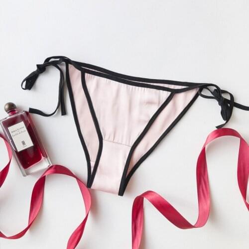 Ladies Temptation Thong Nature Silk Sexy Erotic Underwear Romantic Adult Head Strap Seamless Porn Low Waist Briefs For Love