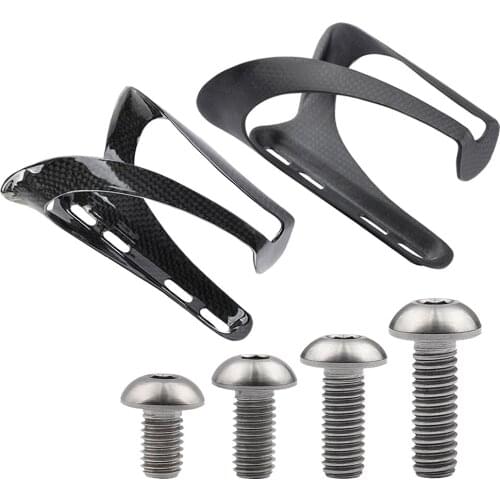 Xingxi 3K Carbon Fibre Bottle Cage With Titanium Alloy Bolts for Road Bike Mountain Bicycle Cycling Parts Water Bottle Holder
