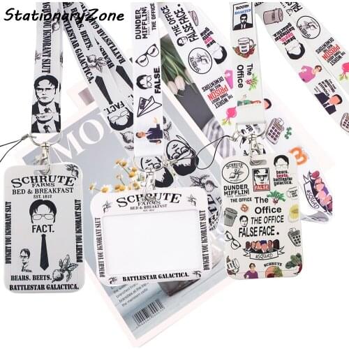 JY052 Cartoon Office Tv Show Lanyard Neck Strap for Key ID Card Cell Phone Straps Badge Holder Fashion Accessories