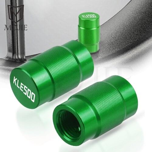 Motorcycle CNC Vehicle Wheel Tire Valve Air Port Stem Caps Covers Plug For Kawasaki KLE500 KLE 500 1991-2007 2006 2005 2004 2003