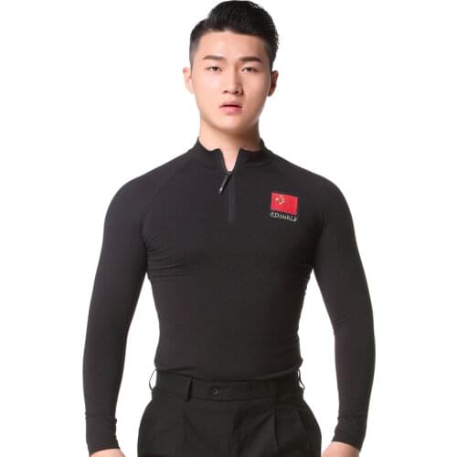 Latin dance costumse long sleeves latin dance tops for men latin dancing jackets S-3XL