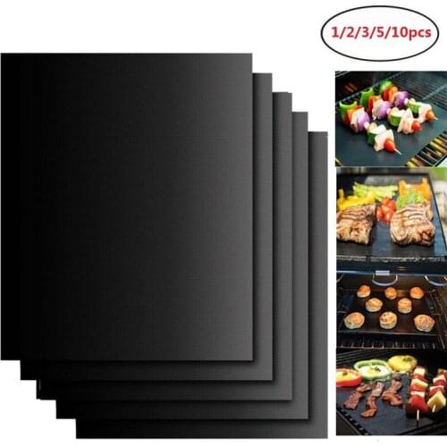 Reusable Non-Stick BBQ Grill Mat Pad Baking Sheet Meshes Portable Outdoor Picnic Cooking Barbecue Mat Tool 5z