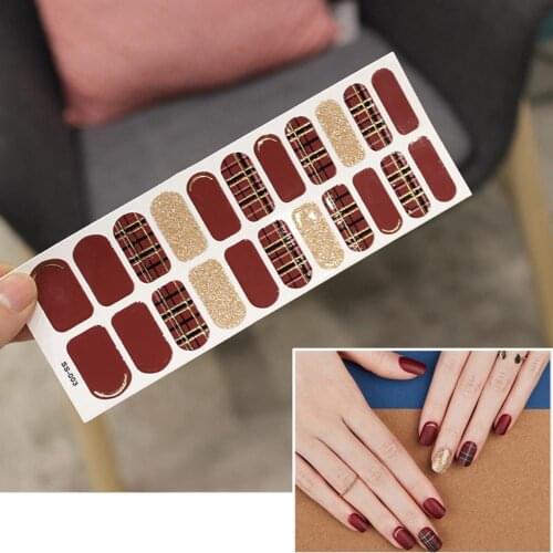 Nail Polish Stickers Nail Wraps DIY Self Adhesive Nail Sticker Nail Accesoires Designer Nail Decals Full Cover Nail Stickers