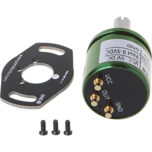 2021 New Angle Sensor Hall Effect Potentiometer Analog Transducer Rotation Displacement Non Contact Instrument DC 5V