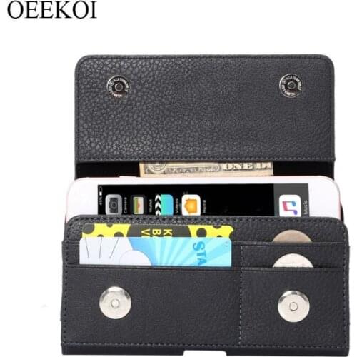OEEKOI Lichee Pattern Card Slots Holder Pouch Case for Panasonic Eluga X1 Pro/X1/Ray 550/Ray 700/I3 Mega/Pulse X/Ray X/Switch
