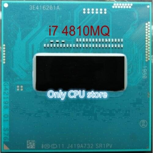 Original Intel Core i7 4810MQ SR1PV CPU i7-4810MQ processor 2.8GHz-3.8GHz L3=6M Quad core free shipping