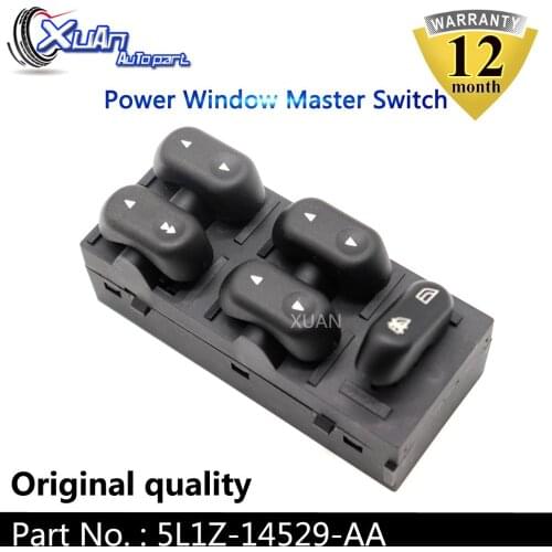 XUAN Front LH Driver Side Power Window Master Control Switch 5L1Z-14529-AA For Lincoln Mark LT Mercury Grand Marquis Marauder