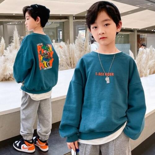 Casual Scoop Spring Autumn Boys Sweatshirts Jacket Coat Kids Outwear Children Clothes Tops Teenager Gift High Quality