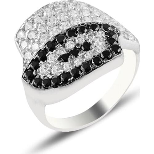 Silver 925 Sterling Zircon Stone Ring