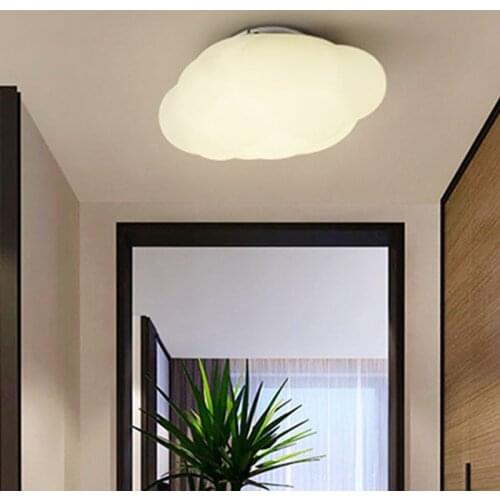 Nordic Ins Hot White Cloud Led Ceiling Lamp Creative Lovely Kids room Kitchen Cloth Store Decoration Ceiling Light Fixtures