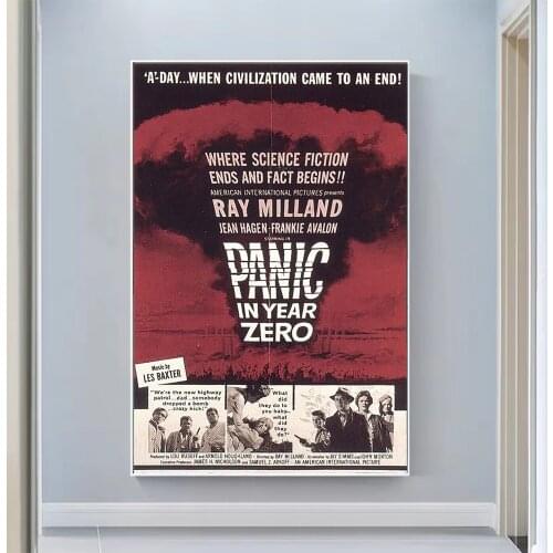 V0845 Panic in Year Zero! Vintage Classic Movie Wall Silk Cloth HD Poster Art Home Decoration Gift