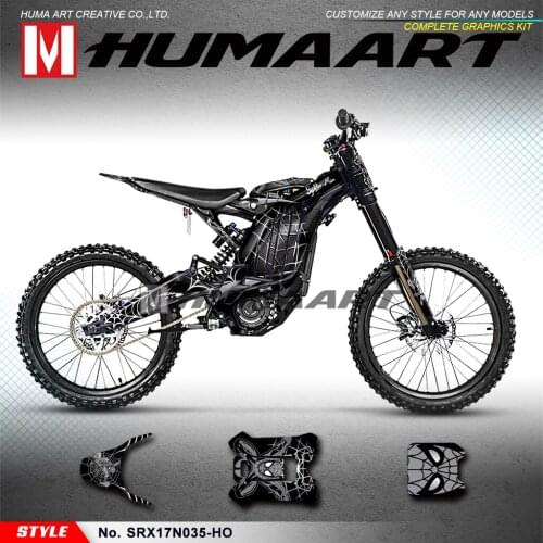 HUMARRT Vinyl Decal Stickers Kit for Sur-Ron Light Bee X/S Electric Bike Style No.SRX17N035-KO