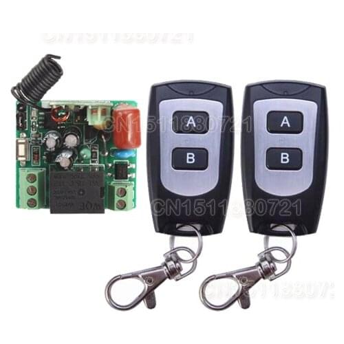 High Quality AC220V RF Wireless Mini Switch Relay Receiver 2x 2CH Remote Controllers