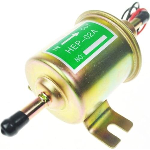 High Quality Low Pressure Universal Diesel Petrol Gasoline Electric Fuel Pump HEP-02A 12V 24V For Car Motorcycle