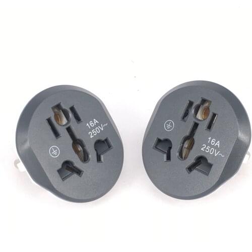 High Quality EU Plug Adapter Universal 16A 250V AU US UK CN To EU Wall Socket US to EU Converter Socket AC Travel Adapter