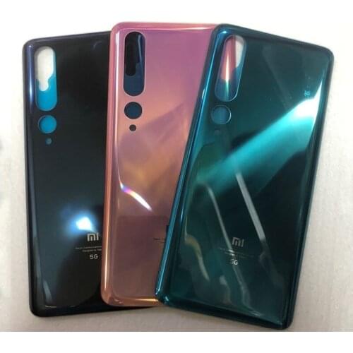 For Xiaomi Mi10 Battery Cover Back Glass Rear Door Housing Case With Adhesive For Xiaomi Mi 10 5G version Battery Cover
