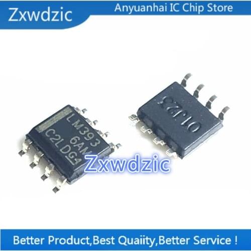 Zxwdzic 50pcs new imported original LM393DR LM393 SOP8 low voltage comparator chip